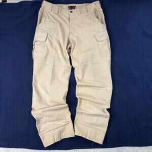 5.11 Tactical Series Cargo Pants Khaki Utility Workwear Size 34x32 Outdoor Read’